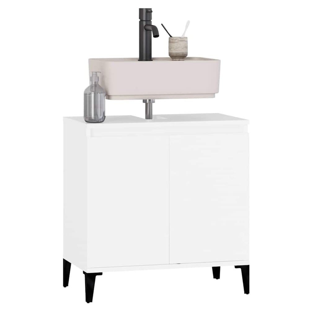 Servantskap 58×33×60 cm / baderomsskap / skap for servant – Hvit