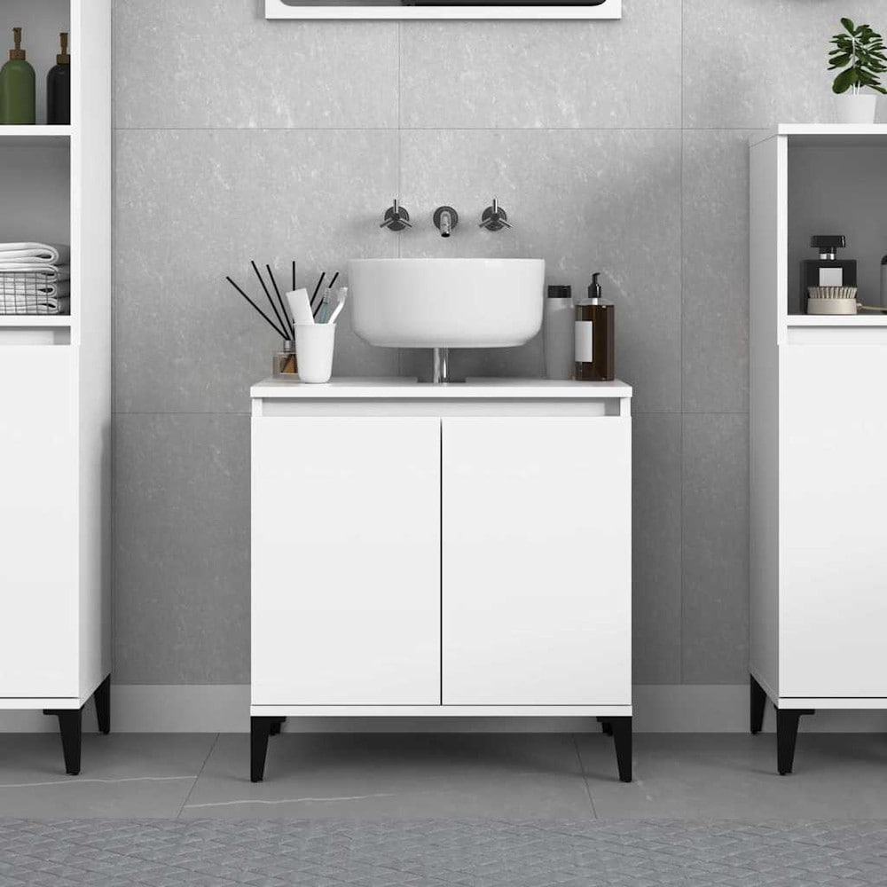 Servantskap 58×33×60 cm / baderomsskap / skap for servant – Hvit