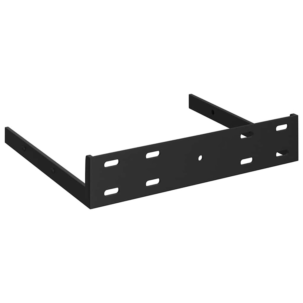 Hjørnehylle 25×25×3,8 cm / svevende vegghylle med skjult montering – Hvit