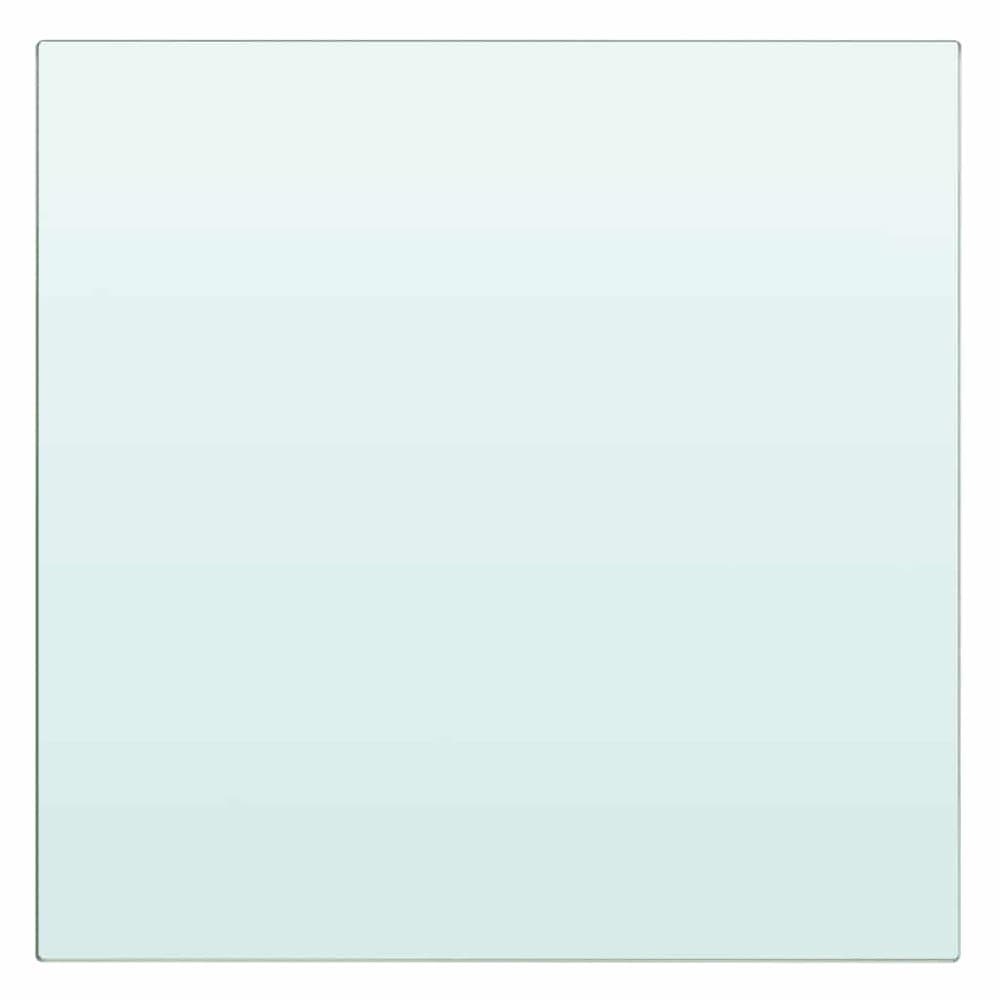 Glasshylle 30×30 cm / hylleplate i herdet glass / vegghylle – Gjennomsiktig