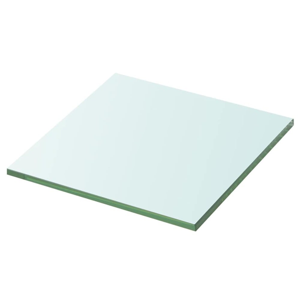 Glasshylle 30×30 cm / hylleplate i herdet glass / vegghylle – Gjennomsiktig