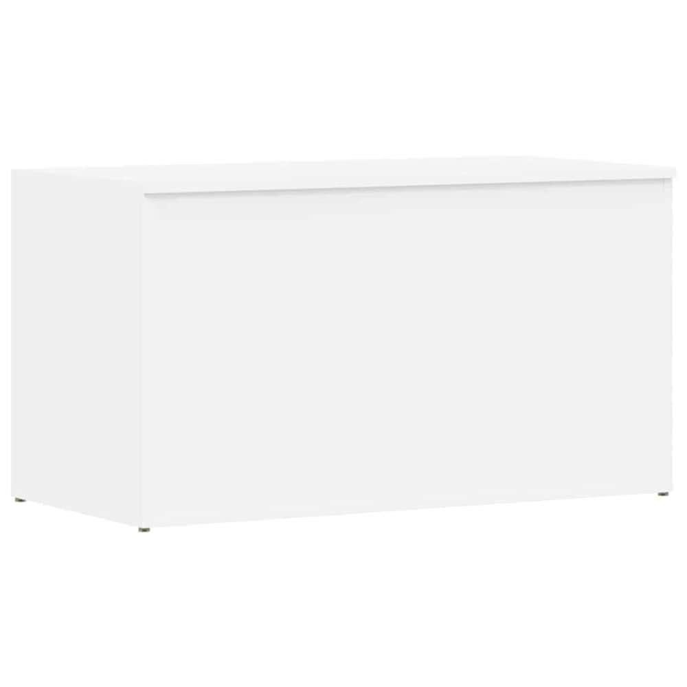 Oppbevaringskiste 84×42×46 cm / kiste med lokk / oppbevaring – Hvit
