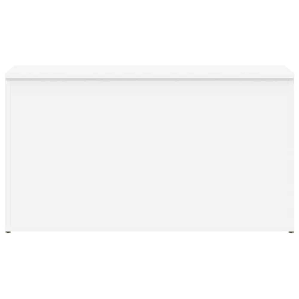 Oppbevaringskiste 84×42×46 cm / kiste med lokk / oppbevaring – Hvit
