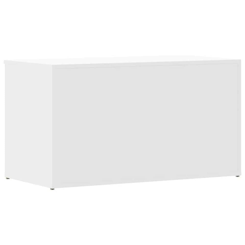 Oppbevaringskiste 84×42×46 cm / kiste med lokk / oppbevaring – Hvit