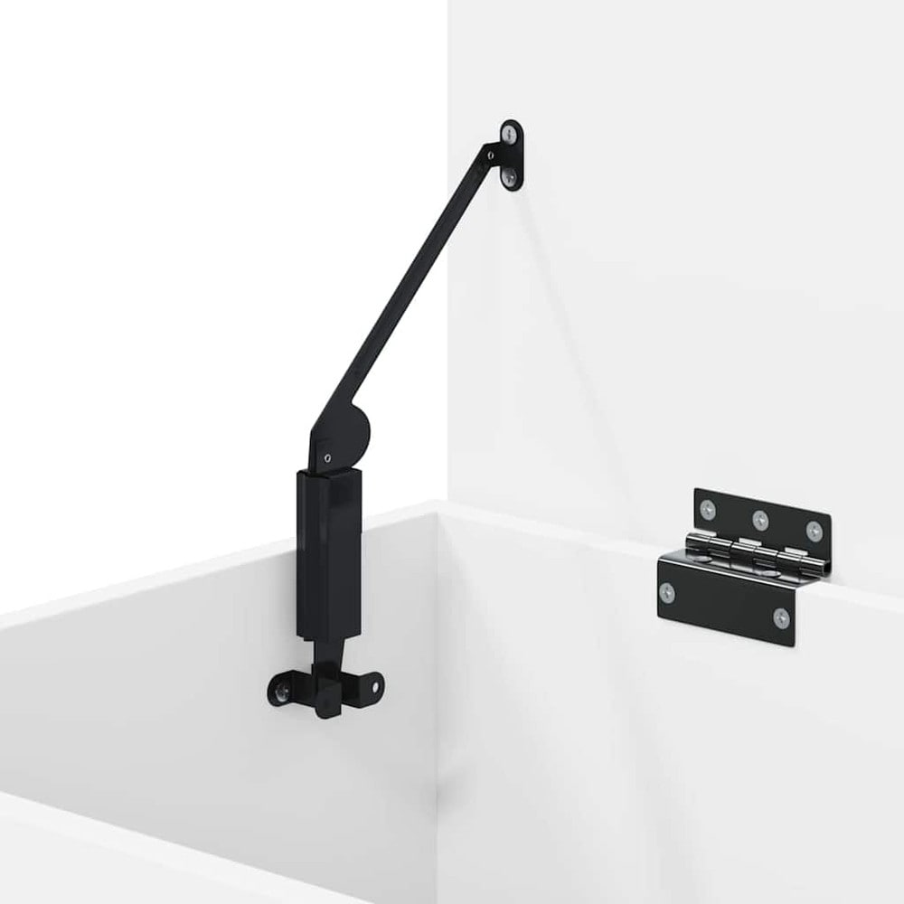 Oppbevaringskiste 84×42×46 cm / kiste med lokk / oppbevaring – Hvit