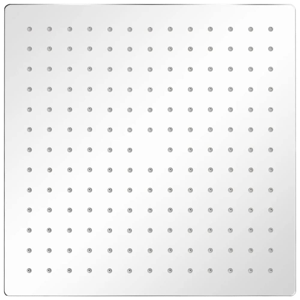 Takdusj 30×30 cm / firkantet dusjhode med antikalkdyser – Rustfritt stål