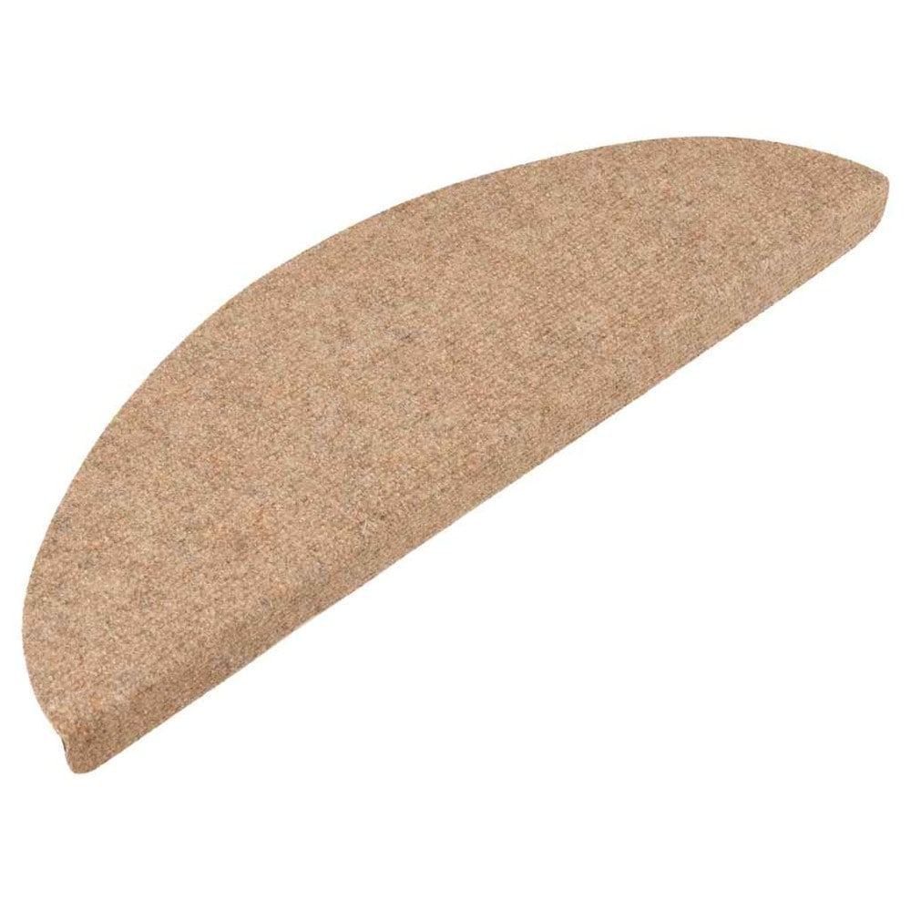 15 stk trappetepper 56×17×3 cm / selvklebende tepper til trappetrinn i nålefilt – Beige