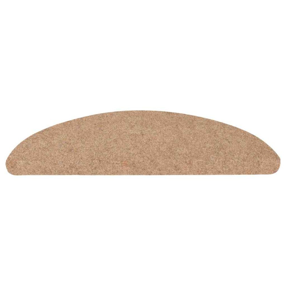 15 stk trappetepper 56×17×3 cm / selvklebende tepper til trappetrinn i nålefilt – Beige