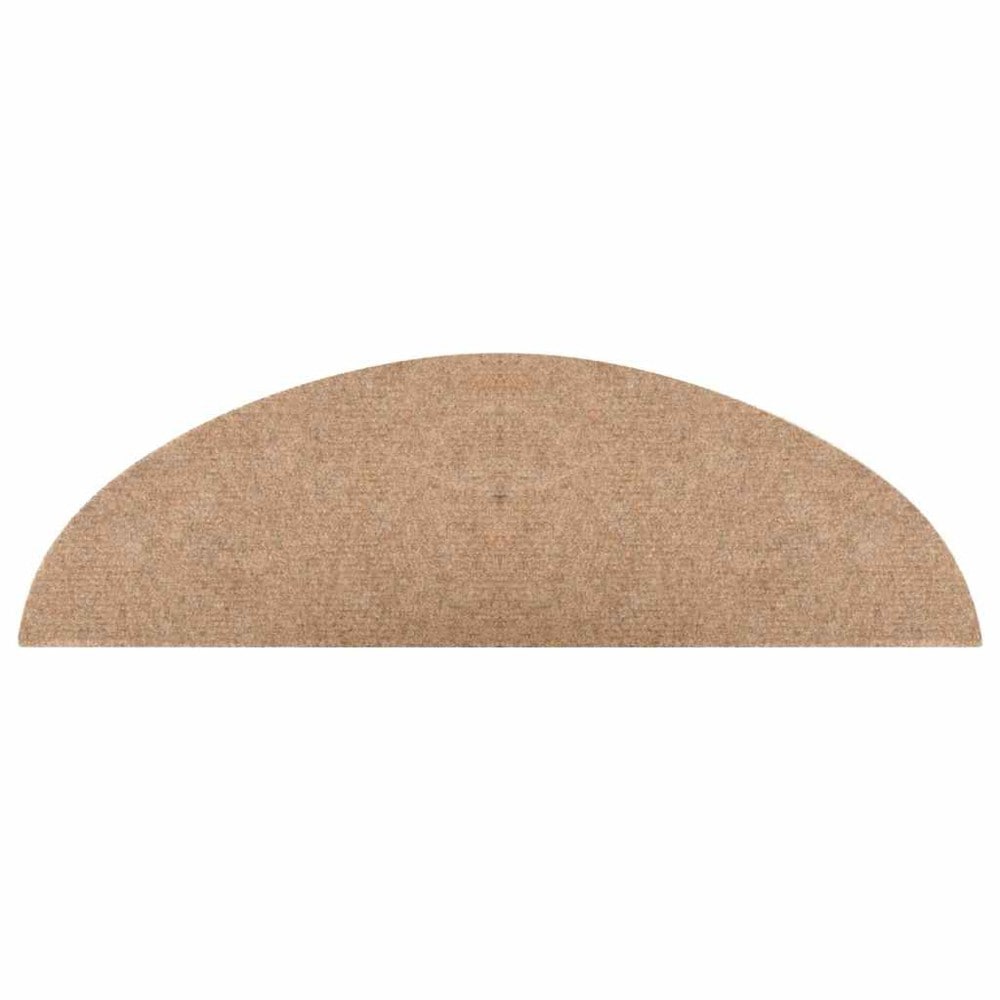 15 stk trappetepper 56×17×3 cm / selvklebende tepper til trappetrinn i nålefilt – Beige