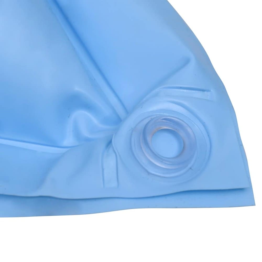 4 stk oppblåsbare bassengputer 110×110×60 cm / vinterputer til bassengovertrekk – Blå