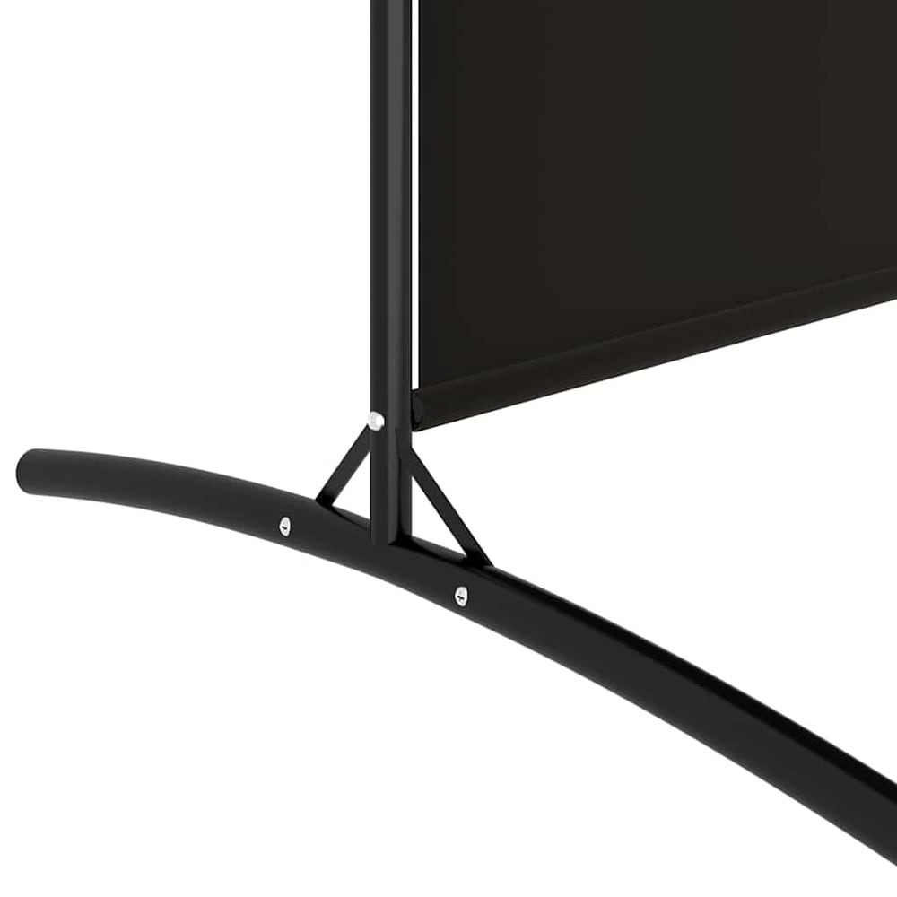 Romdeler 175×180 cm / sammenleggbar skjermvegg med 2 paneler / foldevegg – Svart