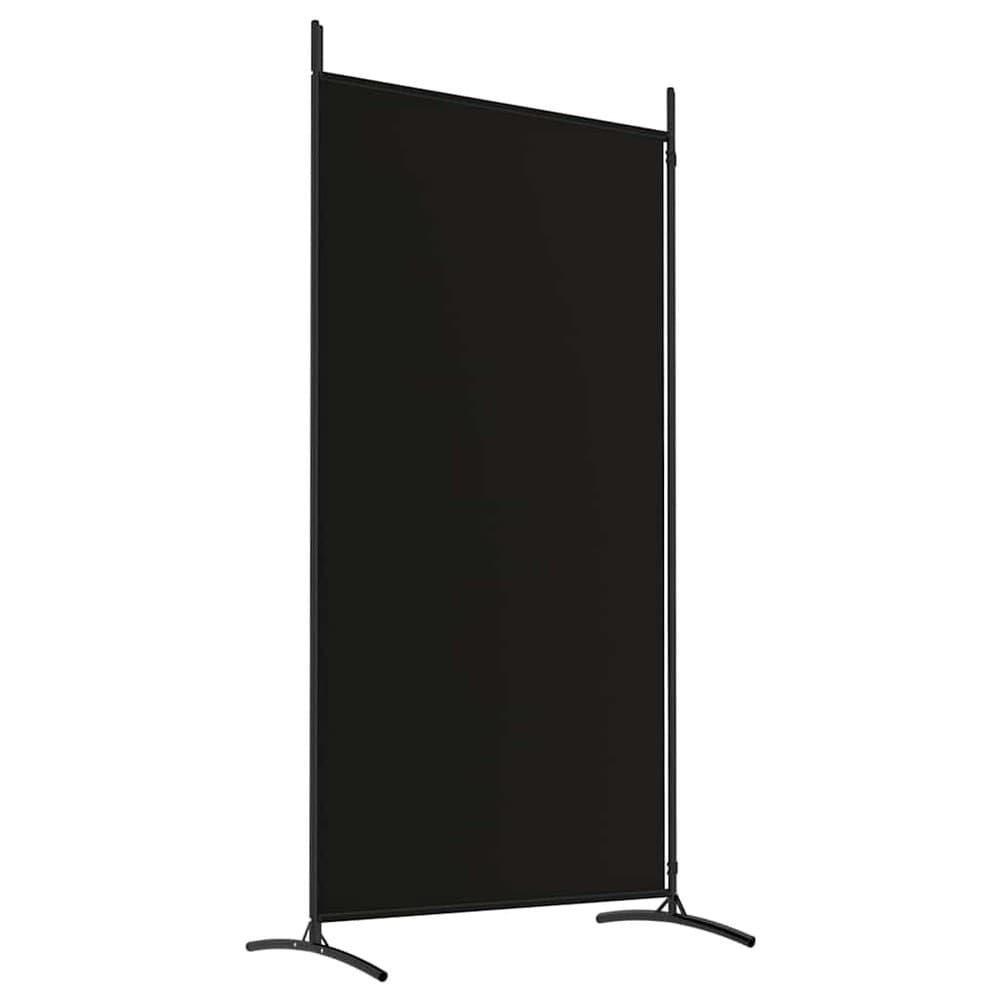 Romdeler 175×180 cm / sammenleggbar skjermvegg med 2 paneler / foldevegg – Svart