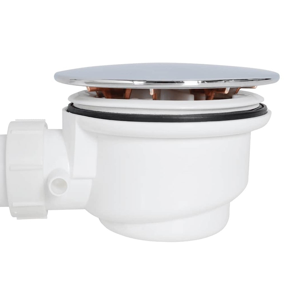 Vannlås for dusjkar / dusjavløp med fleksibel slange 44–93 cm – Krom