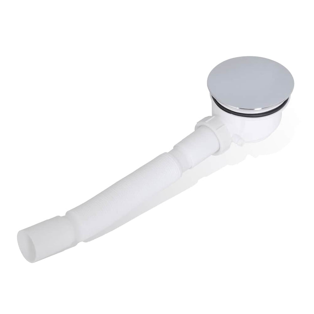 Vannlås for dusjkar / dusjavløp med fleksibel slange 44–93 cm – Krom