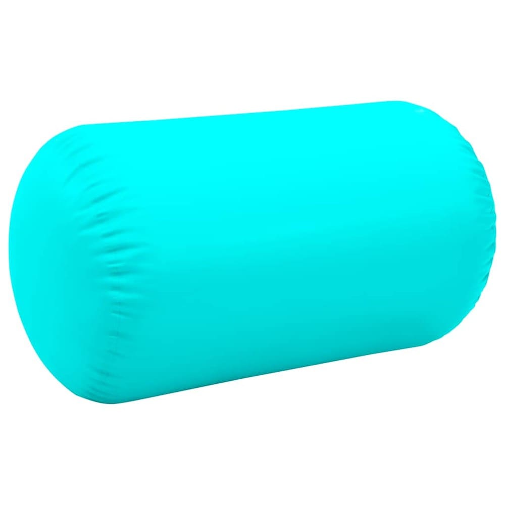 Air Roll 100×60 cm / oppblåsbar gymnastikkrulle med fotpumpe / treningsrulle – Grønn