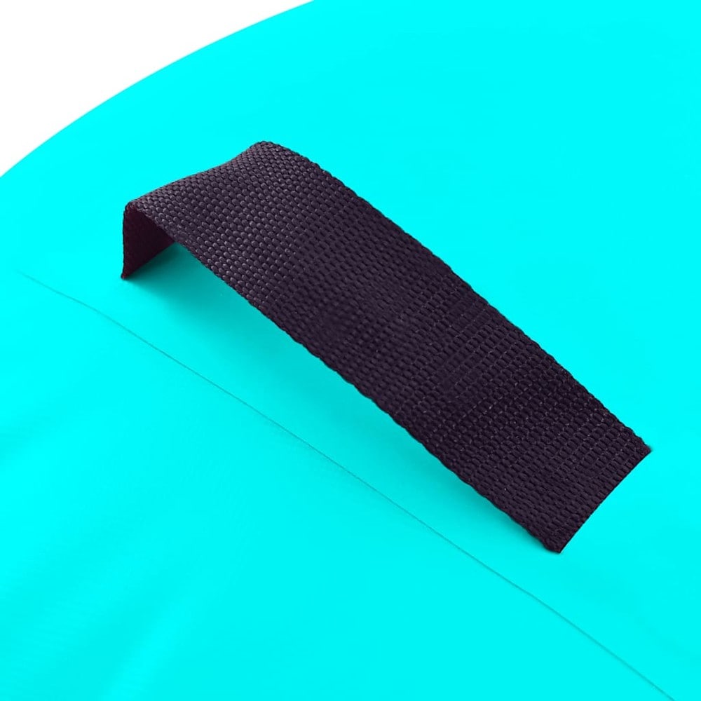 Air Roll 100×60 cm / oppblåsbar gymnastikkrulle med fotpumpe / treningsrulle – Grønn