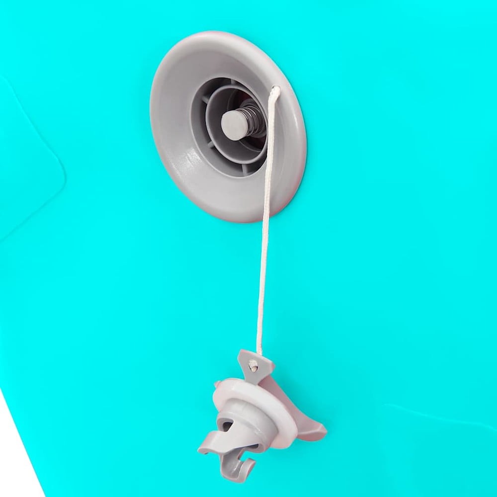 Air Roll 100×60 cm / oppblåsbar gymnastikkrulle med fotpumpe / treningsrulle – Grønn
