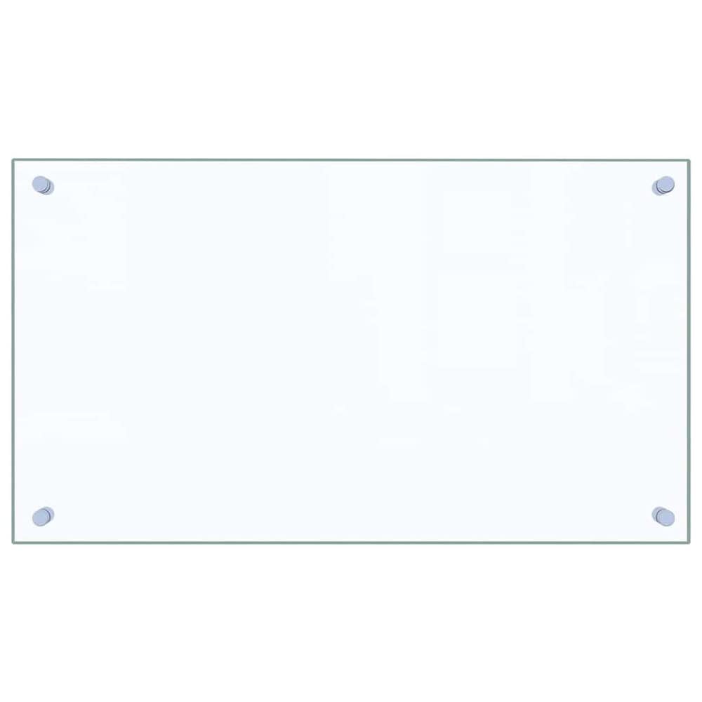 Stenkplate i herdet glass 70×40 cm / stenkskjerm for kjøkkenvegg / stenkbeskyttelse – Gjennomsiktig