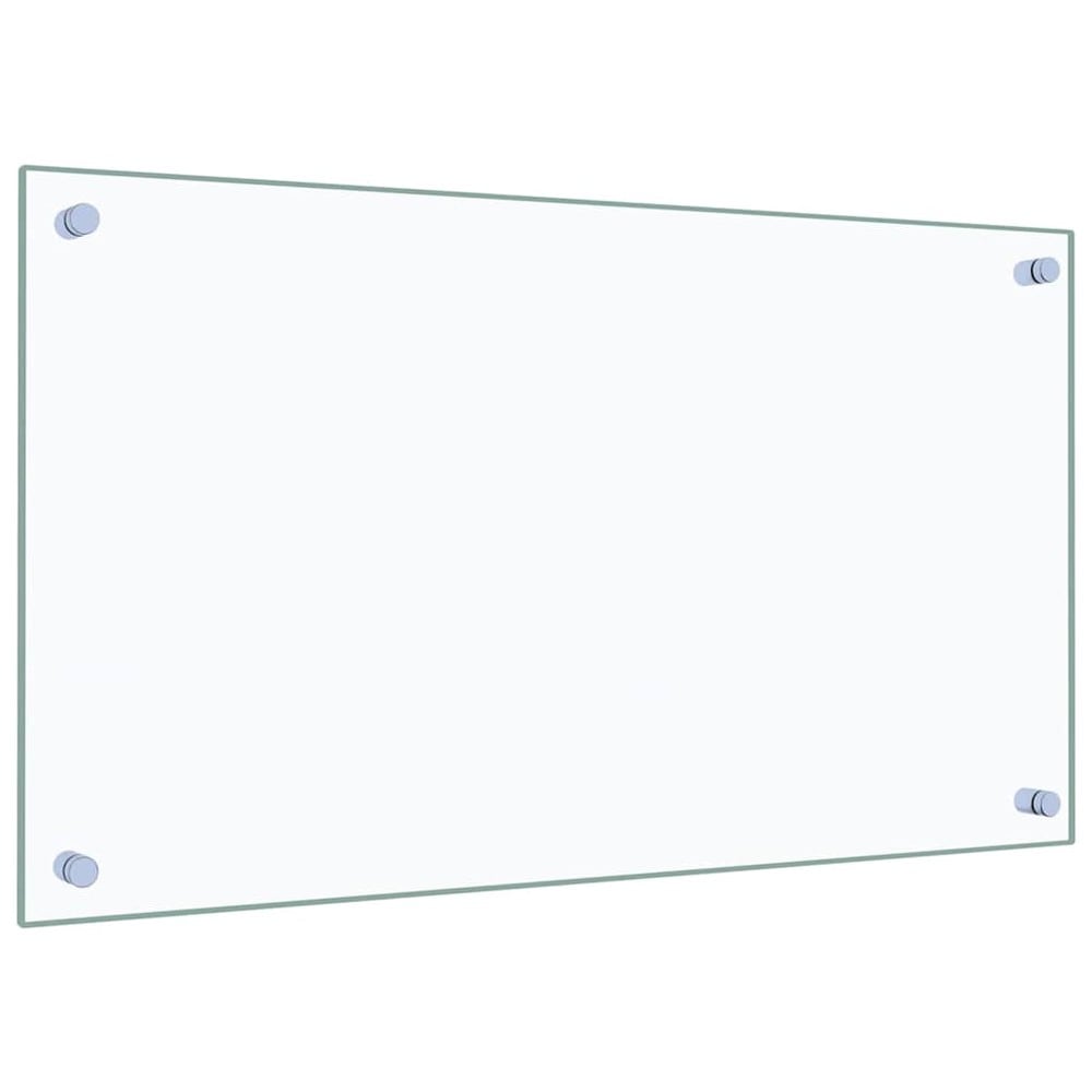 Stenkplate i herdet glass 70×40 cm / stenkskjerm for kjøkkenvegg / stenkbeskyttelse – Gjennomsiktig