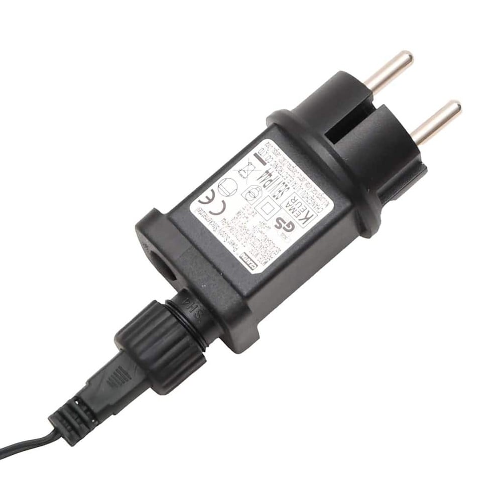 Lysnett 4×4 m / julebelysning med 544 LED og 8 lysmoduser inne/ute – Varmhvit