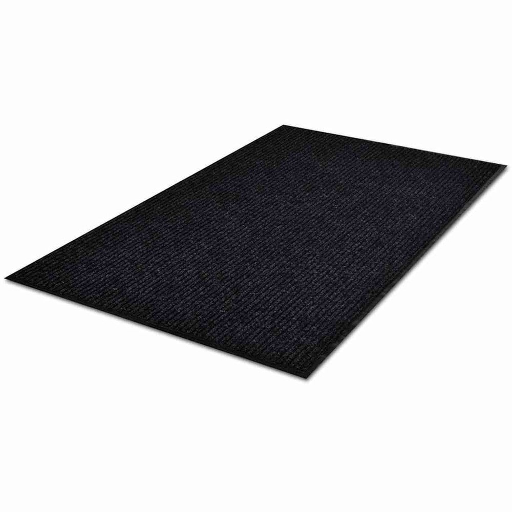 Dørmatte 120×180 cm / inngangsmatte / entrématte med sklisikker underside – Svart