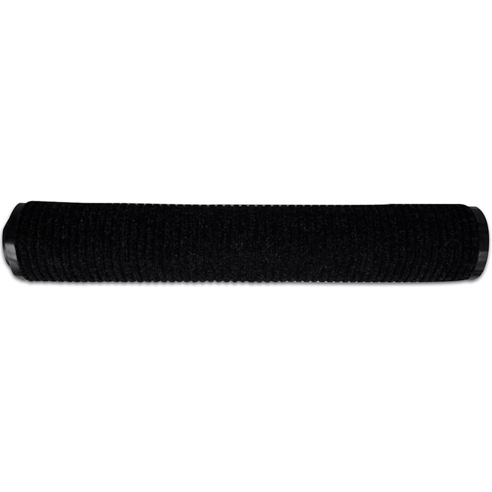 Dørmatte 120×180 cm / inngangsmatte / entrématte med sklisikker underside – Svart