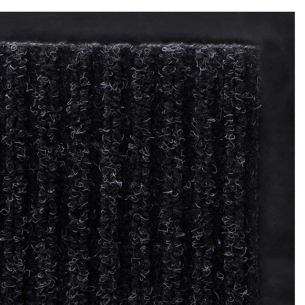 Dørmatte 120×180 cm / inngangsmatte / entrématte med sklisikker underside – Svart