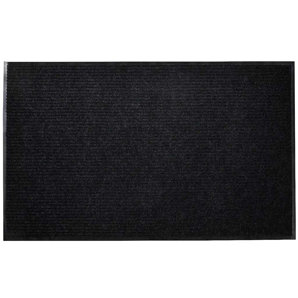 Dørmatte 120×180 cm / inngangsmatte / entrématte med sklisikker underside – Svart
