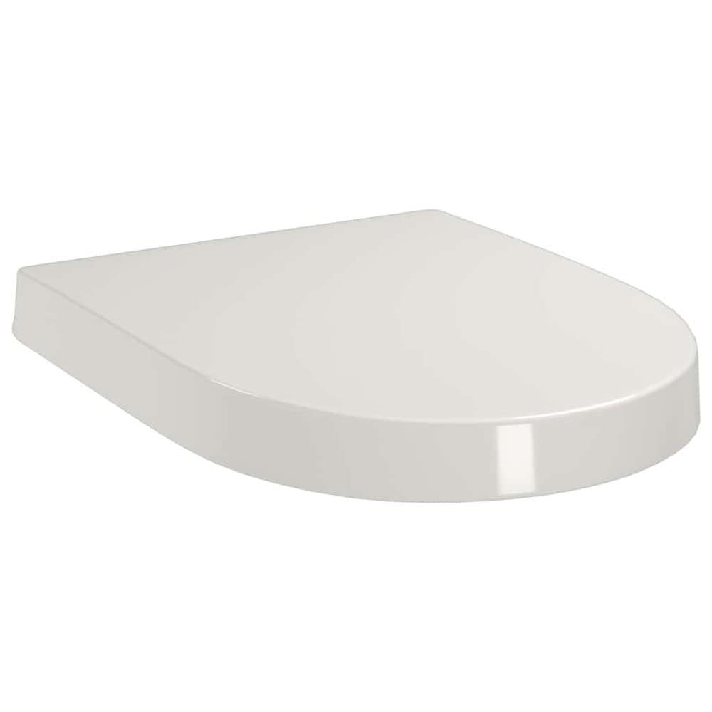 Toalettsete 46×36 cm / WC-sete med myk lukking – Hvit