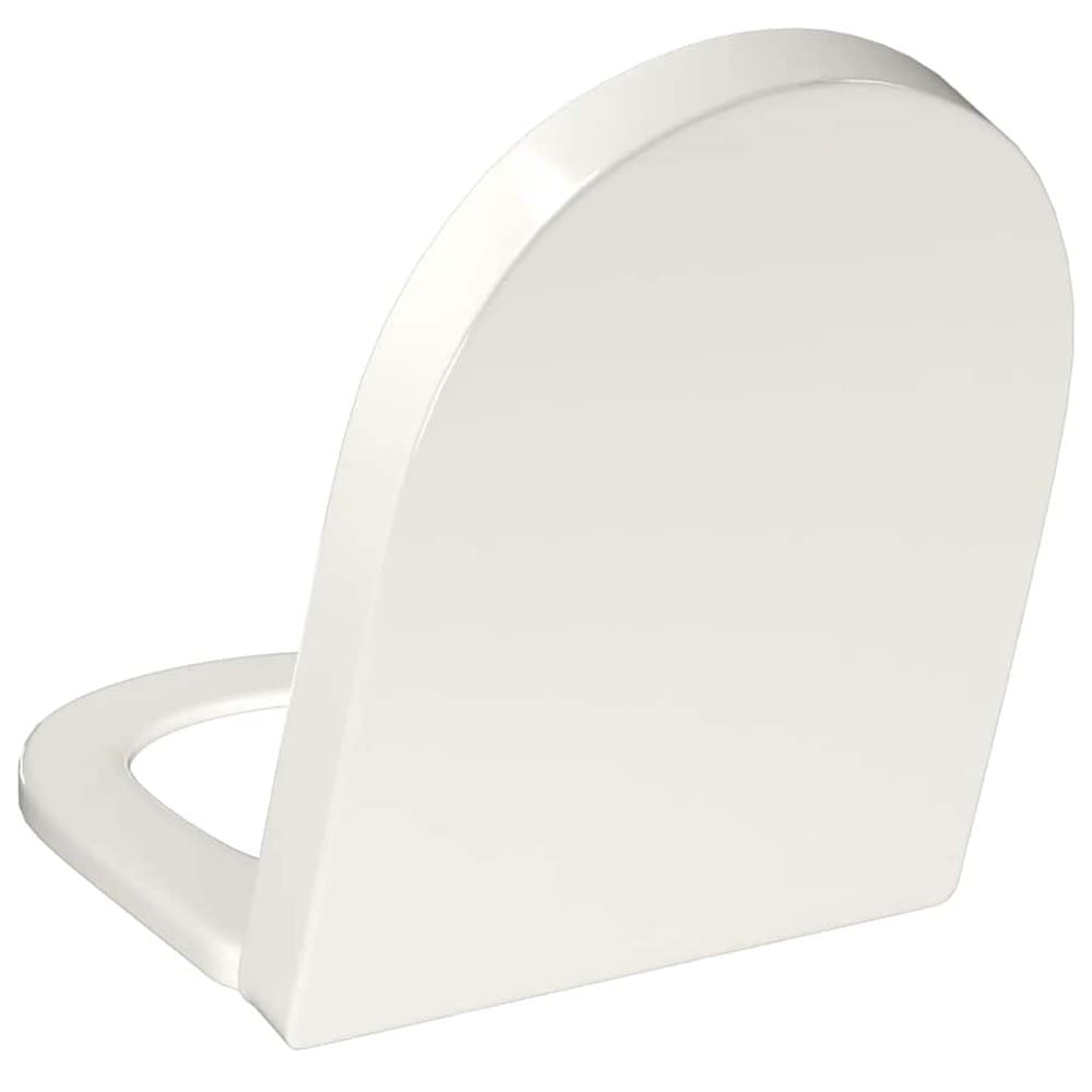 Toalettsete 46×36 cm / WC-sete med myk lukking – Hvit