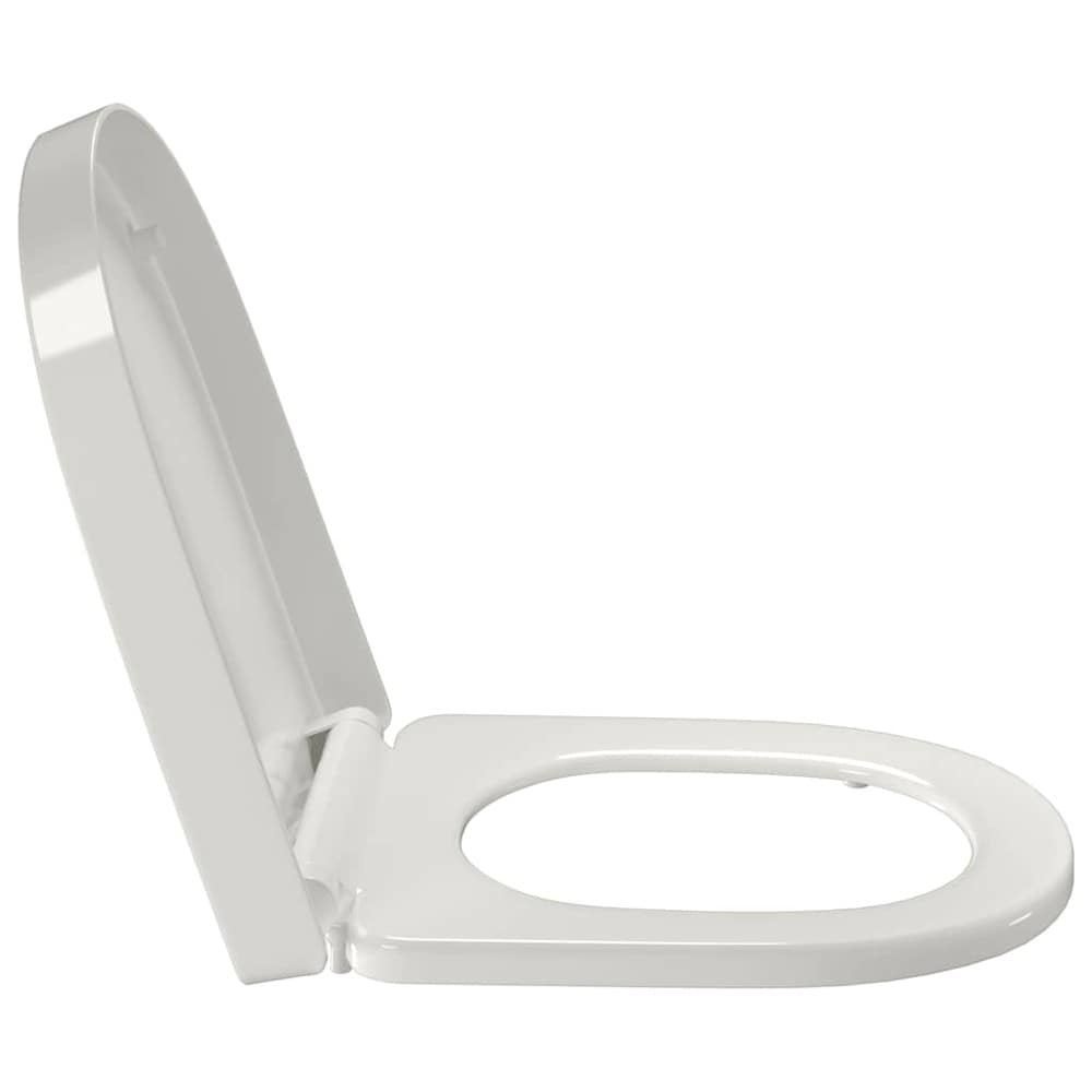 Toalettsete 46×36 cm / WC-sete med myk lukking – Hvit