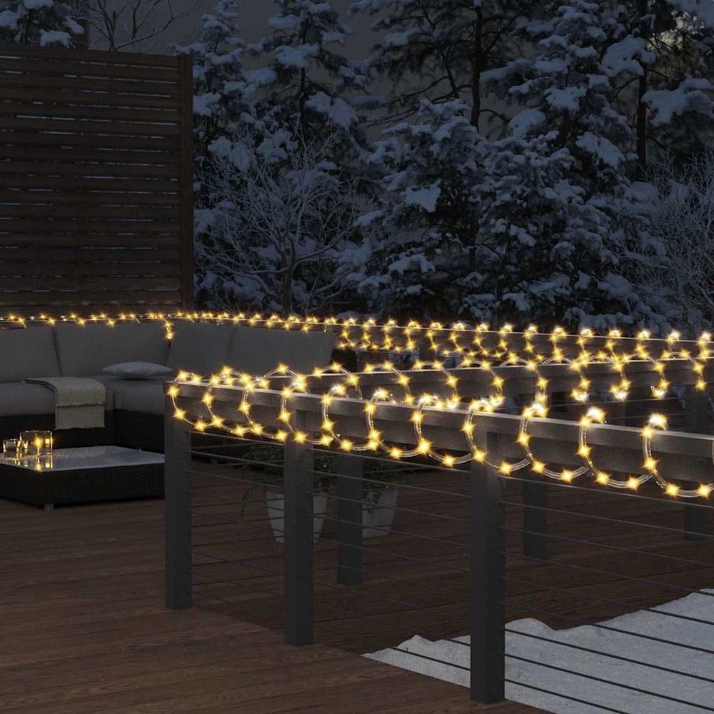 Lysslange 50 m med 1200 LED / fleksibel LED-lysslynge til jul og dekorasjon – Varmhvit