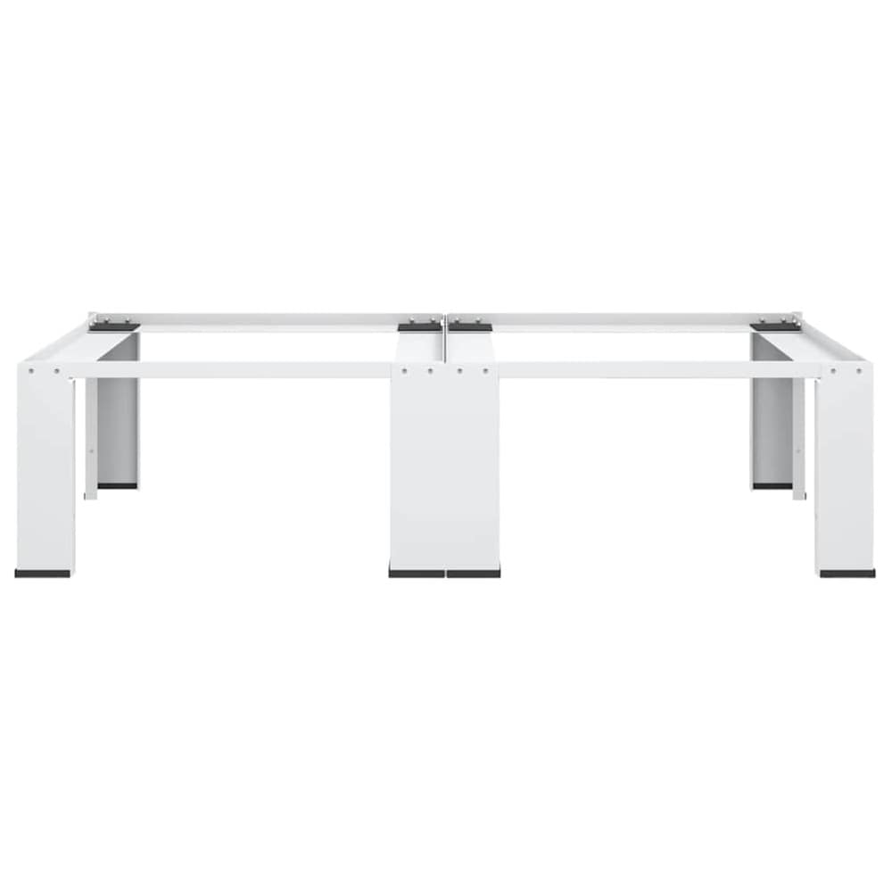 Sokkel for vaskemaskin og tørketrommel 127×54,5×32,5 cm / dobbel maskinsokkel opptil 200 kg – Hvit