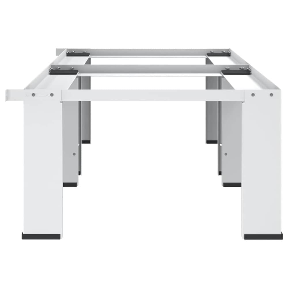 Sokkel for vaskemaskin og tørketrommel 127×54,5×32,5 cm / dobbel maskinsokkel opptil 200 kg – Hvit