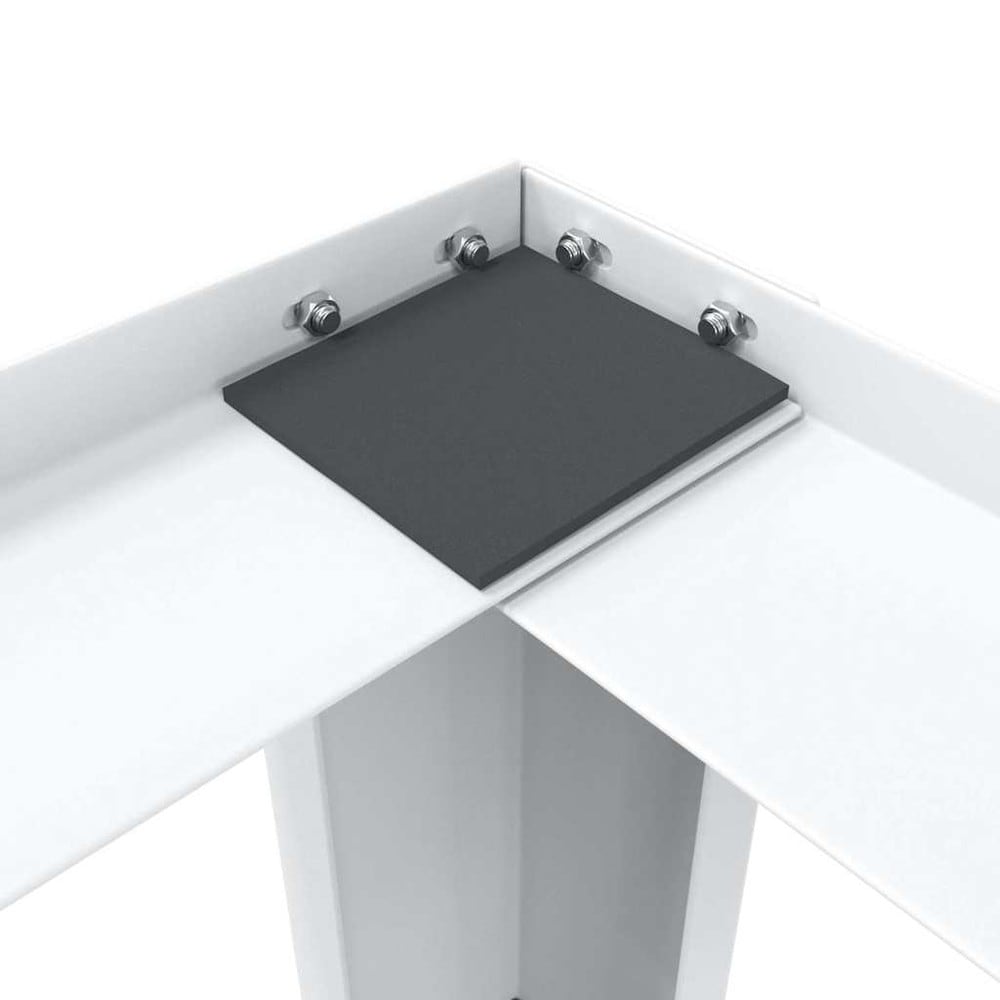 Sokkel for vaskemaskin og tørketrommel 127×54,5×32,5 cm / dobbel maskinsokkel opptil 200 kg – Hvit