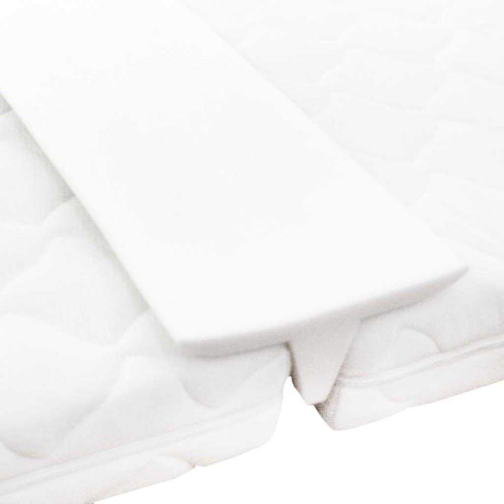 Madrasskile 25×200×8 cm / madrassbro / skjøtekile for to madrasser – Hvit