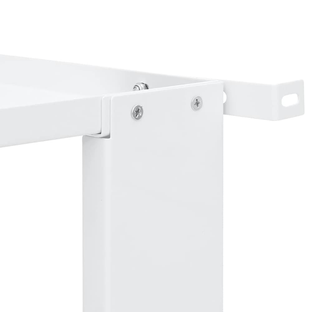 Dobbel sokkel for vaskemaskin og tørketrommel 127×54,5×32,5 cm / 2 skuffer – Hvit
