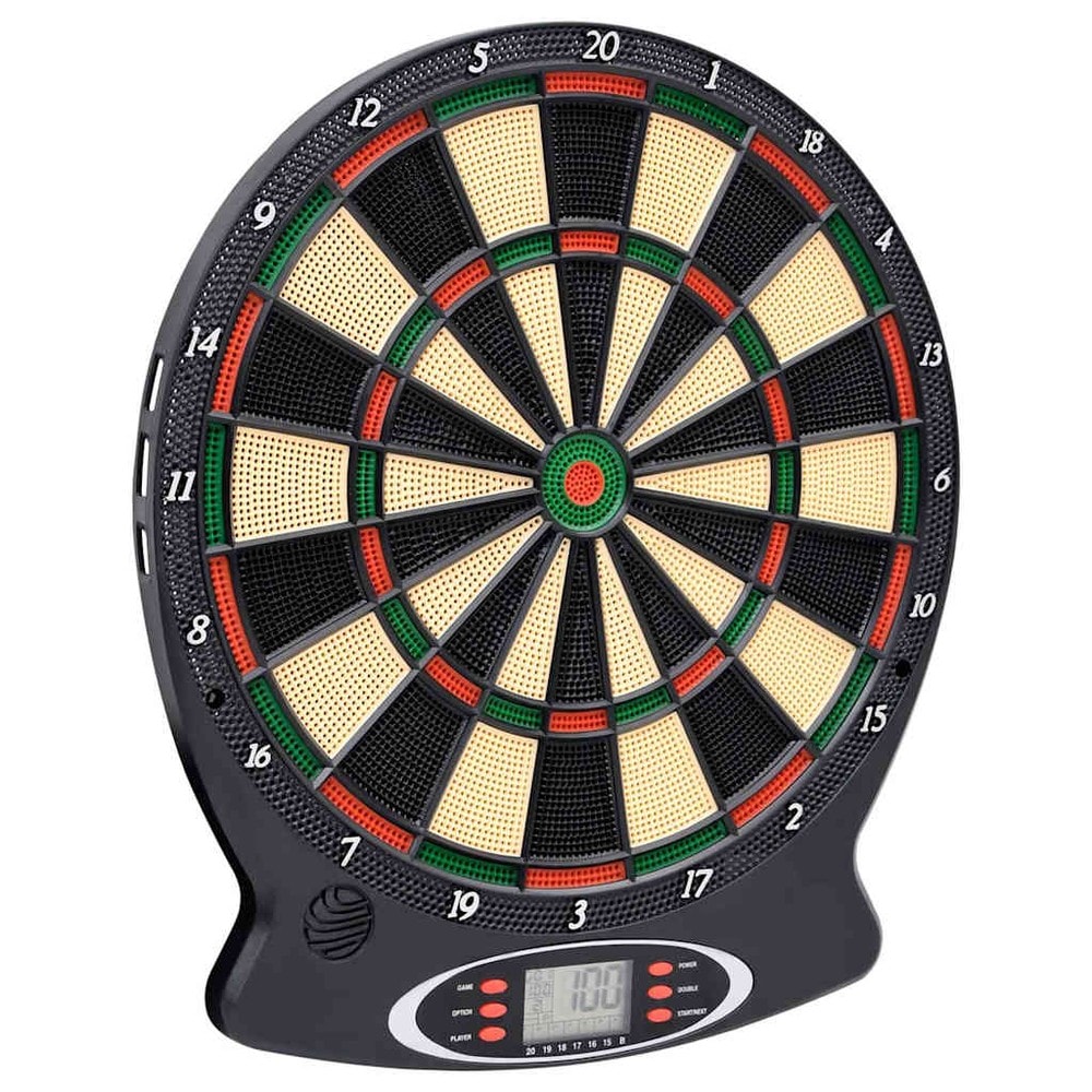 Elektronisk dartskive med 6 piler / 18 dartspill og LCD-skjerm / dart for opptil 8 spillere