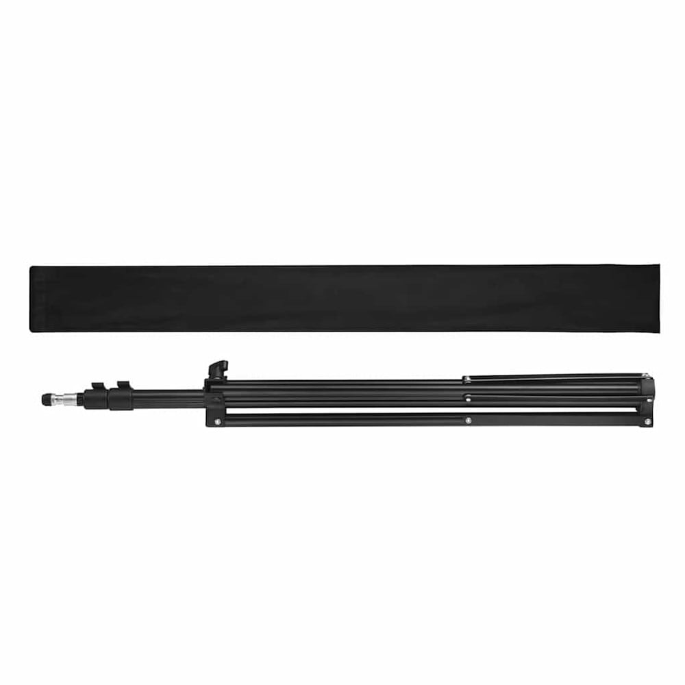 Stativ for belysning og kamera 78–210 cm / justerbart lysstativ med 1/4″-gjenge – Svart
