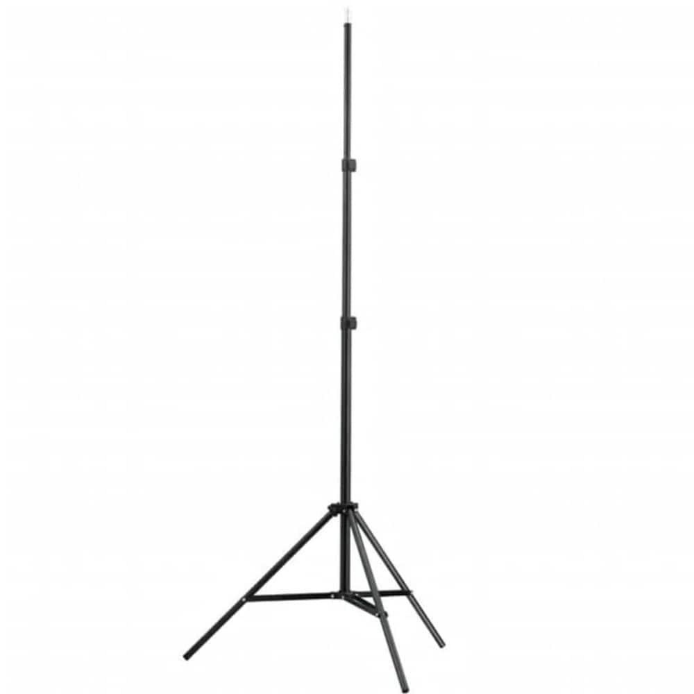 Stativ for belysning og kamera 78–210 cm / justerbart lysstativ med 1/4″-gjenge – Svart