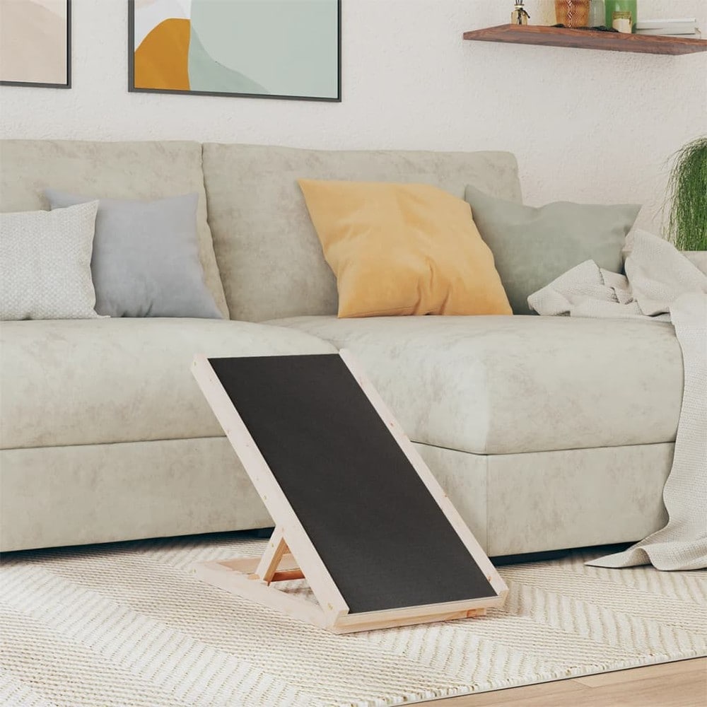 Hunderampe 70×35 cm / sammenleggbar kjæledyrrampe med justerbar høyde og sklisikker overflate