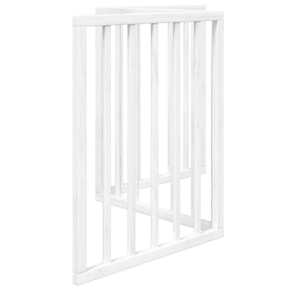 Hundegitter 150×60 cm / frittstående sammenleggbart kjæledyrgitter med 3 paneler – Hvit