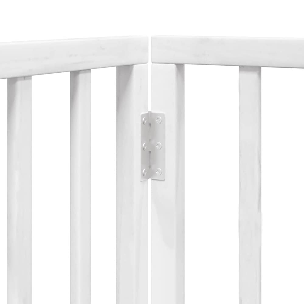Hundegitter 150×60 cm / frittstående sammenleggbart kjæledyrgitter med 3 paneler – Hvit