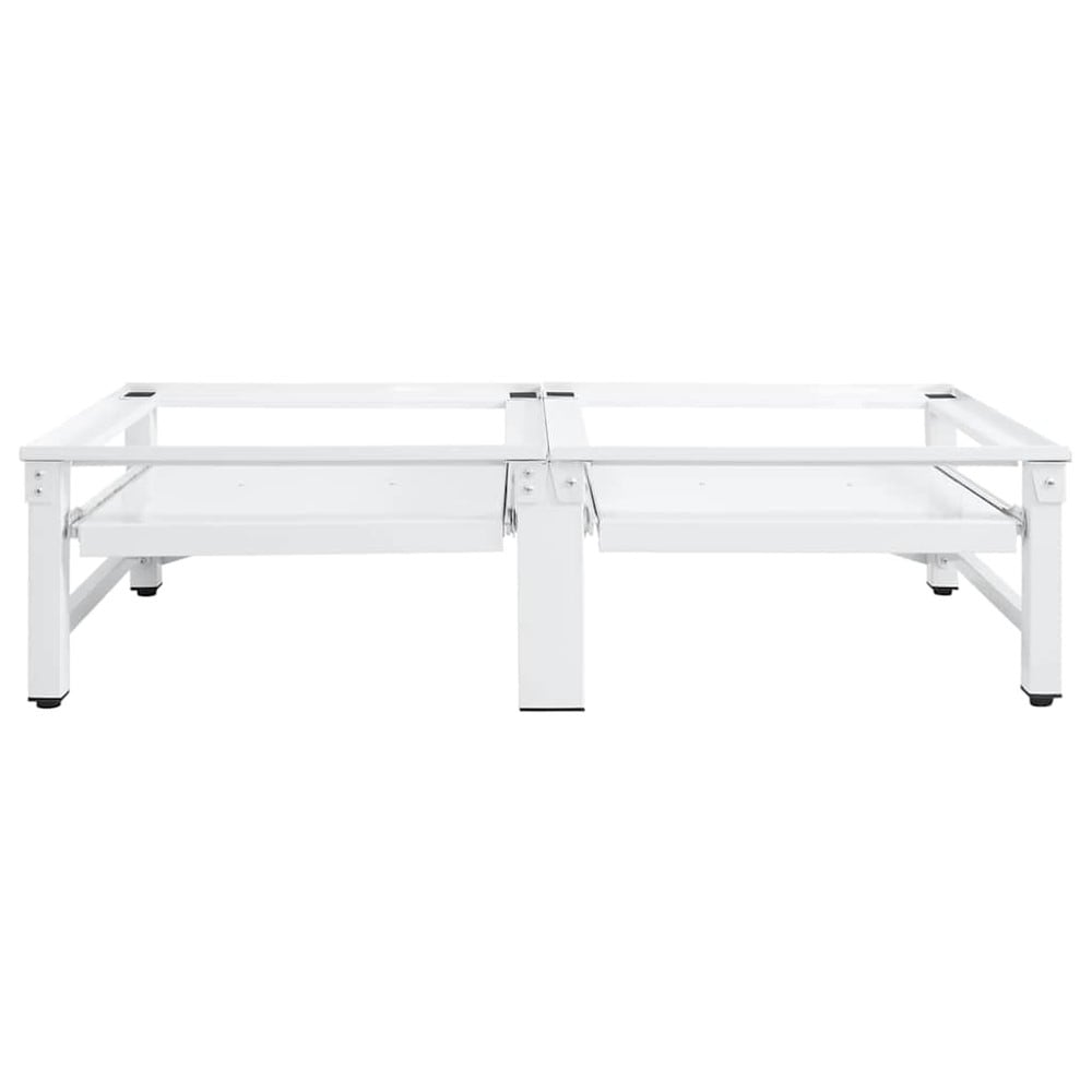 Sokkel for vaskemaskin og tørketrommel 124,5×61,5×33,5 cm / med 2 uttrekkbare hyller