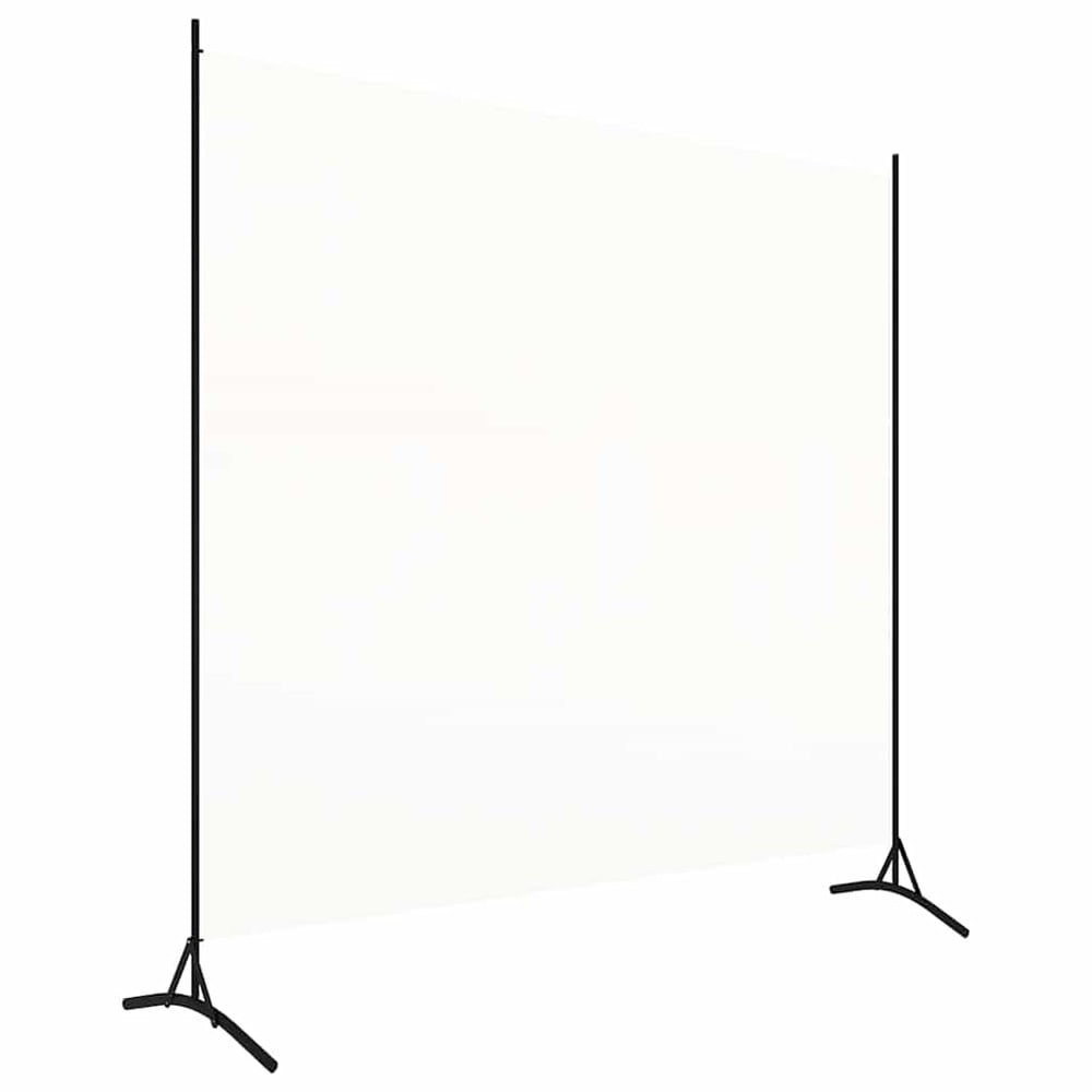 Romdeler 175×180 cm / frittstående skjermvegg / innsynsbeskyttelse i stoff – Hvit
