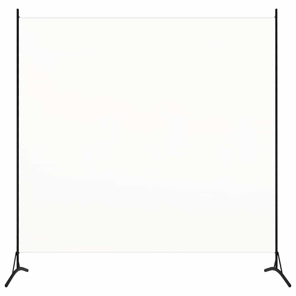 Romdeler 175×180 cm / frittstående skjermvegg / innsynsbeskyttelse i stoff – Hvit