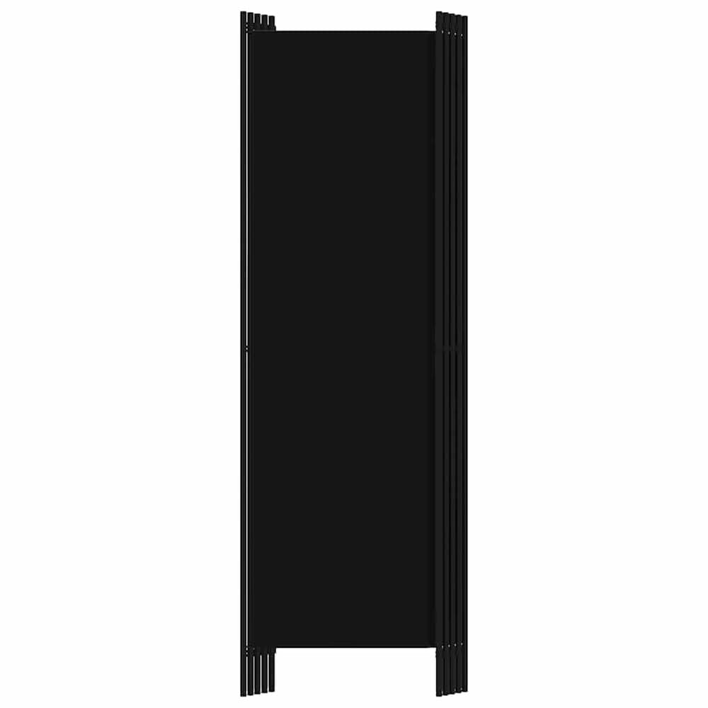 Romdeler 5 paneler 250×180 cm / foldeskjerm / skjermvegg / innsynsbeskyttelse – Svart