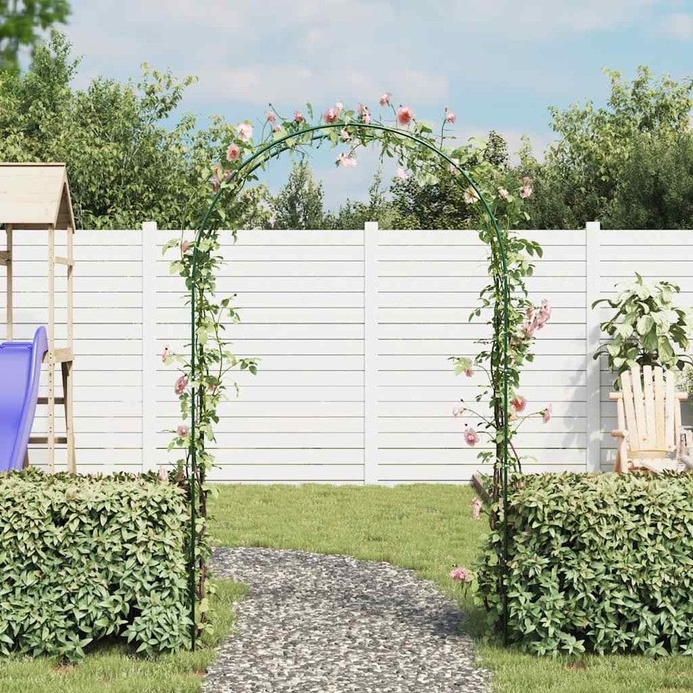 2 stk rosebuer 140×39×240 cm / espalierbuer for roser og klatreplanter – Grønn