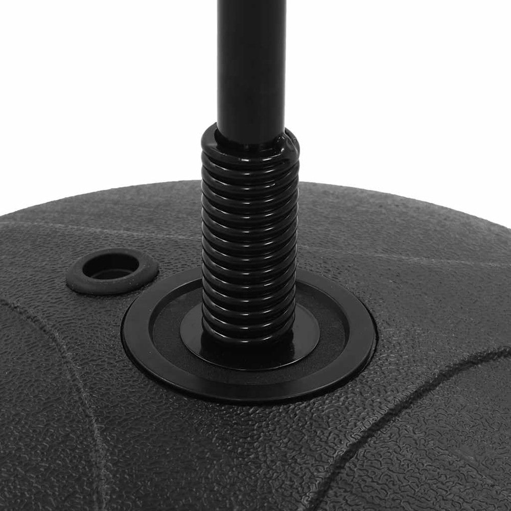 Bokseball for barn 87–120 cm / høydejusterbart boksesett med hansker – Svart/rød