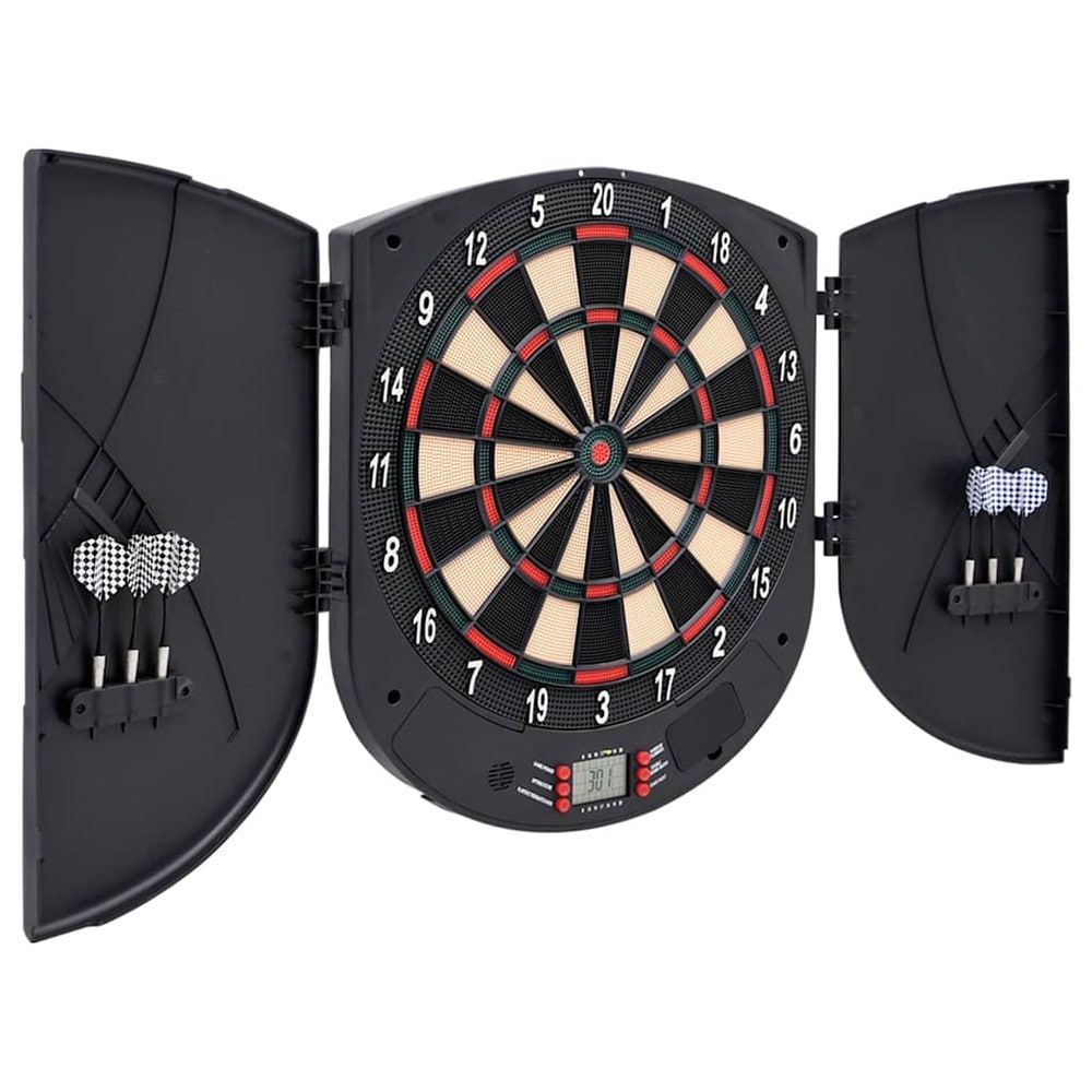 Elektronisk dartskive med 6 piler / dartspill med 26 spill, LCD-skjerm og automatisk poengtelling